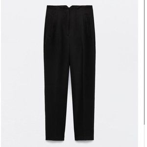 Zara High Waist Pants Black Small